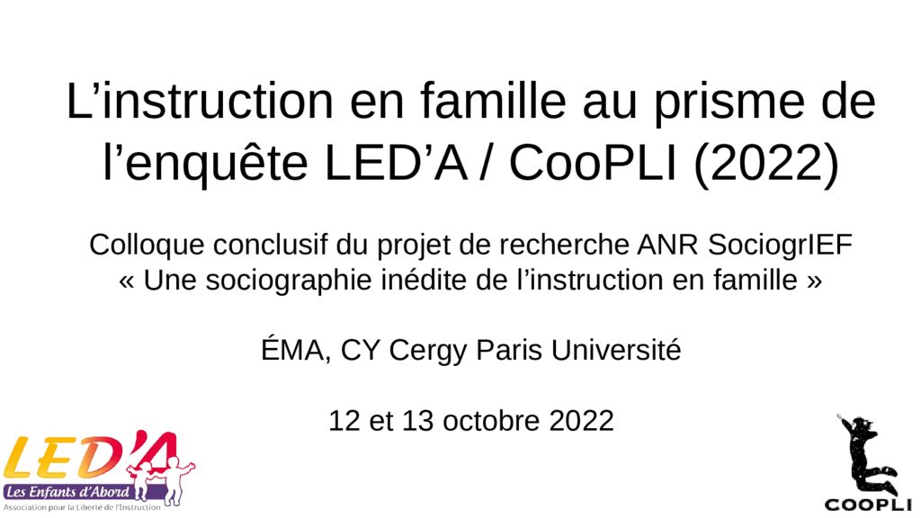 thumbnail of L’instruction en famille au prisme de l’enquête  <span class='leda_text'>LED’A</span>  CooPLI 2022